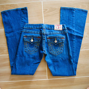 True Religion Joey Twisted seam Flare Jeans sz 26